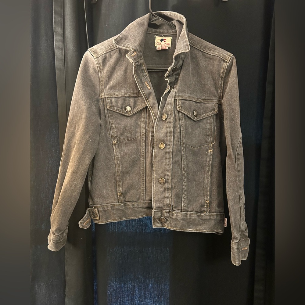 Vintage Calvin Klein charcoal denim jacket